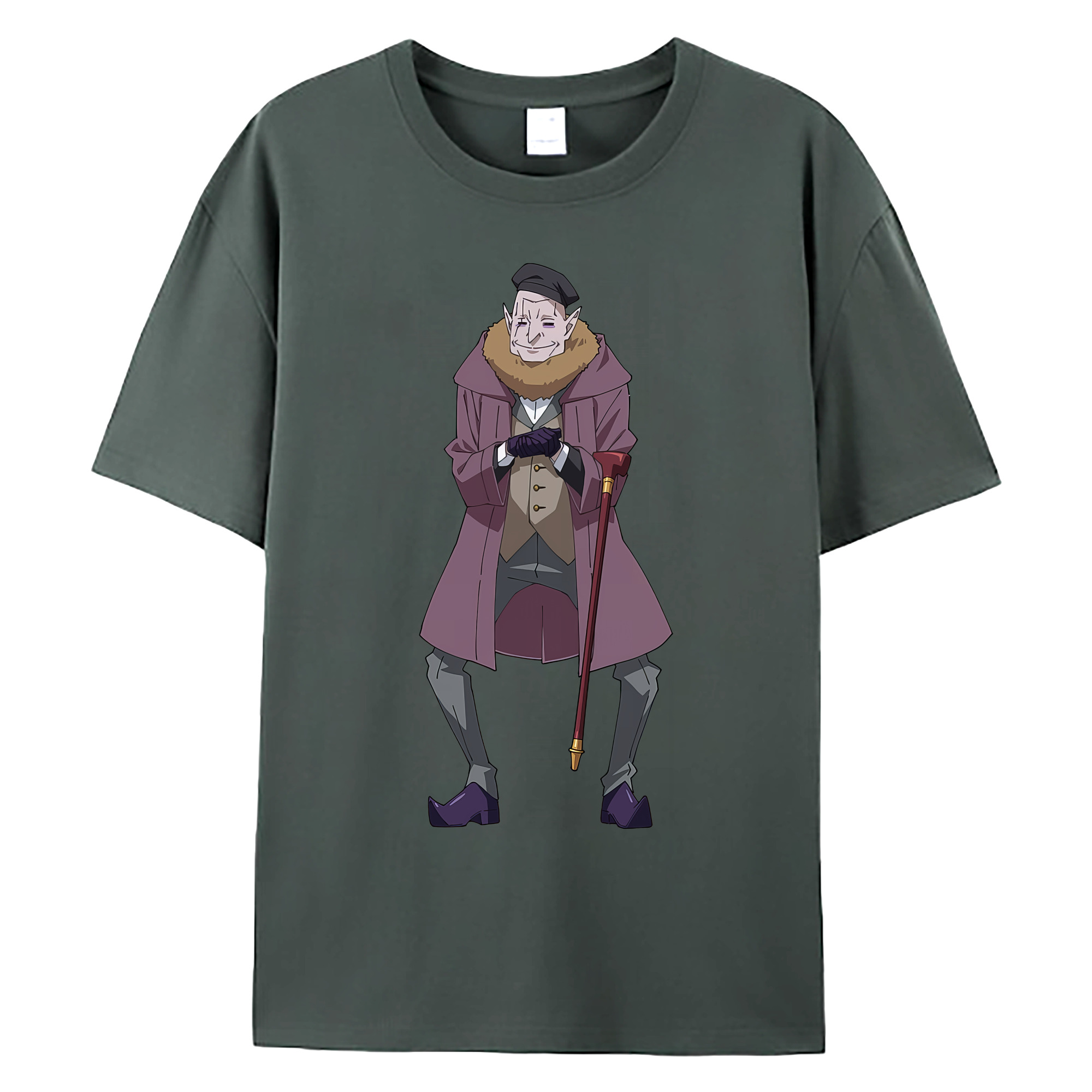 （画像用） 転スラ Regarding Reincarnated to Slime 綿100％ メンズ半袖Tシャツ｜肌触りやわらか＆通気性